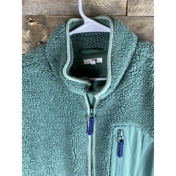 Maurices Womens Sz 3X Sleeveless Zip Up Green Fleece Vest - Picture 3 of 12
